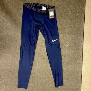 Nike pro dry fit, men’s navy blue activewear, tag still on, size medium